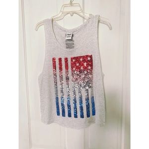 Sequin Flag Tank 🇺🇸
